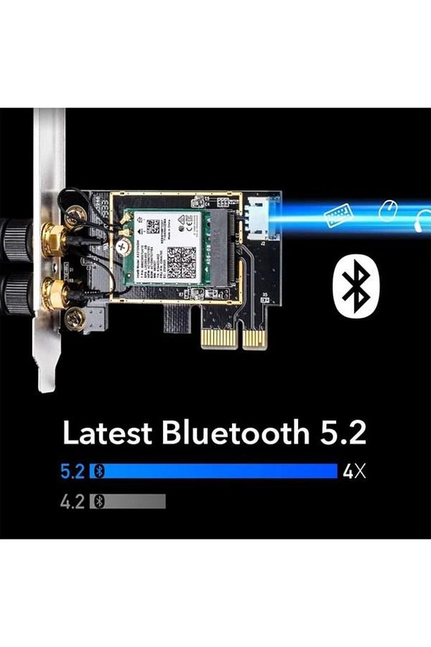 We3000 Ax5400 Wi-fi 6e Bluetooth 5.3 Pcı-e Kablosuz Ağ Adaptörü - 7