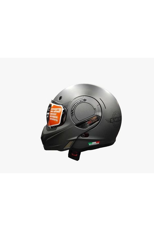 Kask Stratos Çene Açılır Mat Titanyum - 1