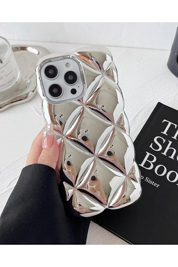 حافظة بنمط الماس لوكس متوافقة مع آيفون 15 - 1