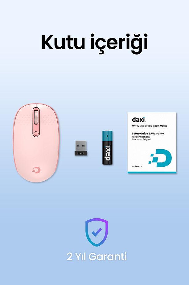MX400 Prime Pro Sessiz Kablosuz Mouse Bluetooth ve 2.4GHz Wireless Bağlantı - Ayarlanabilir DPI - 6