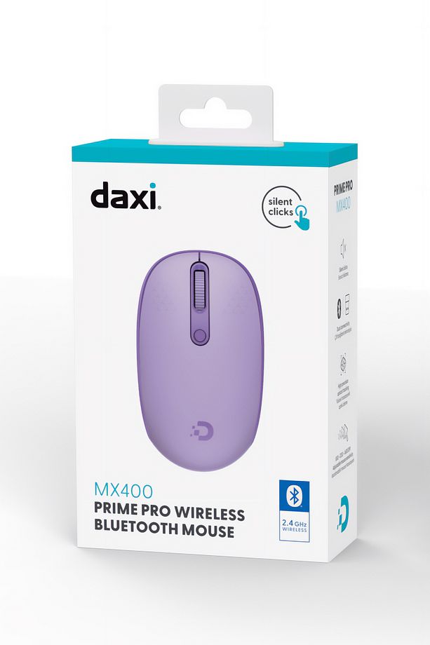 MX400 Prime Pro Sessiz Kablosuz Mouse Bluetooth ve 2.4GHz Wireless Bağlantı - Ayarlanabilir DPI - 7