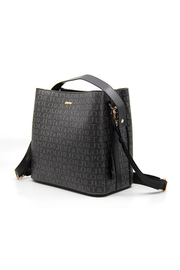 Women's 5 Compartments Two Straps Shoulder and Hand Bag Large Size 2117Mh