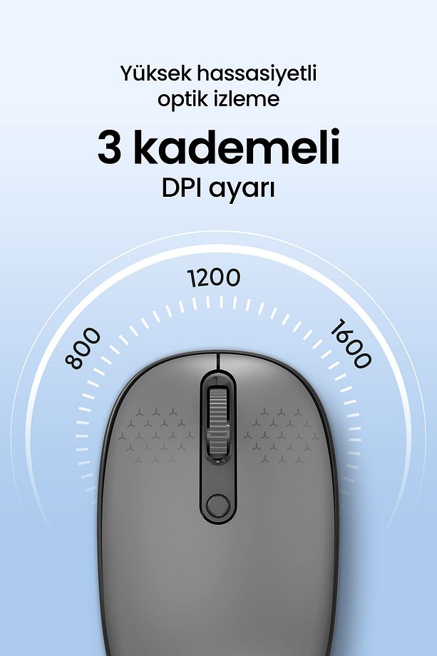 MX400 Prime Pro Sessiz Kablosuz Mouse Bluetooth ve 2.4GHz Wireless Bağlantı - Ayarlanabilir DPI - 4