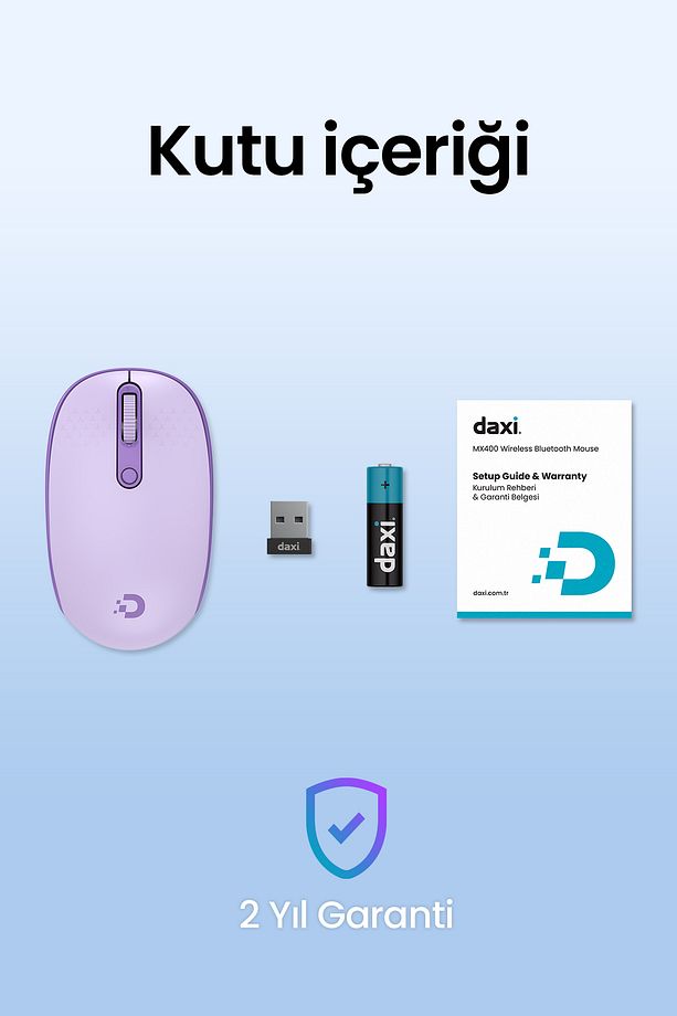 MX400 Prime Pro Sessiz Kablosuz Mouse Bluetooth ve 2.4GHz Wireless Bağlantı - Ayarlanabilir DPI - 6