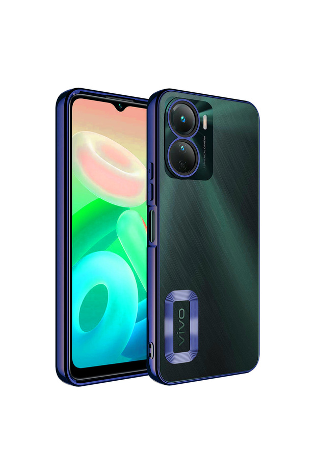 Cover Omega Cover Compatible for Vivo Y16 Case Camera Protected Logo Showing Cell Phone