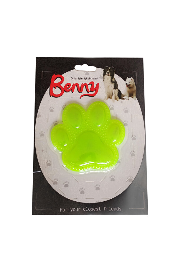 Benny Dog Toy Paw 9.5 X 9 cm Yellow