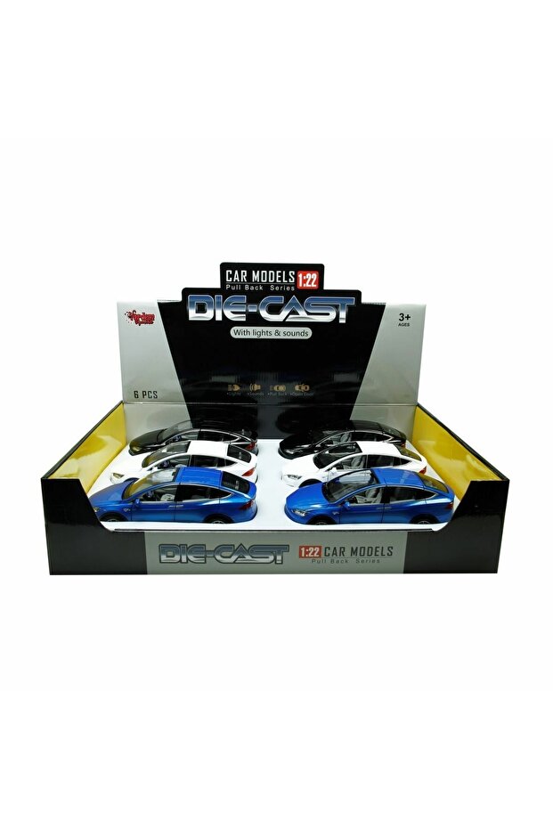 Hcl-911A Pull Drop 1:22 Car with Sound and Light - Vardem Toy - 1