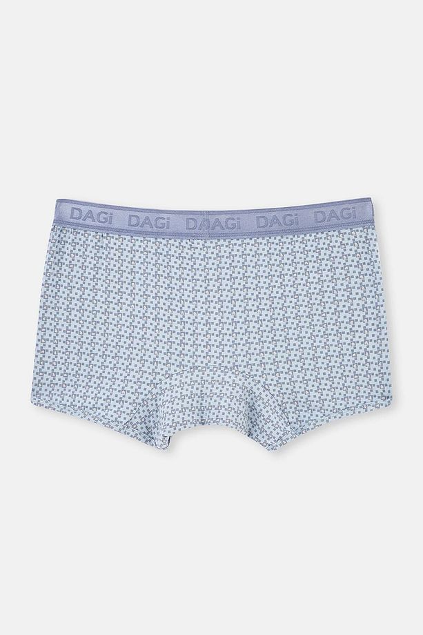 Açık Gri-Gri 4210 3'Lü Desenli Mıcro Modal Boxer - 3