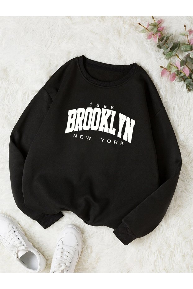 Brooklyn New York Sweatshirt Soft Comfortable Fit Crew Neck