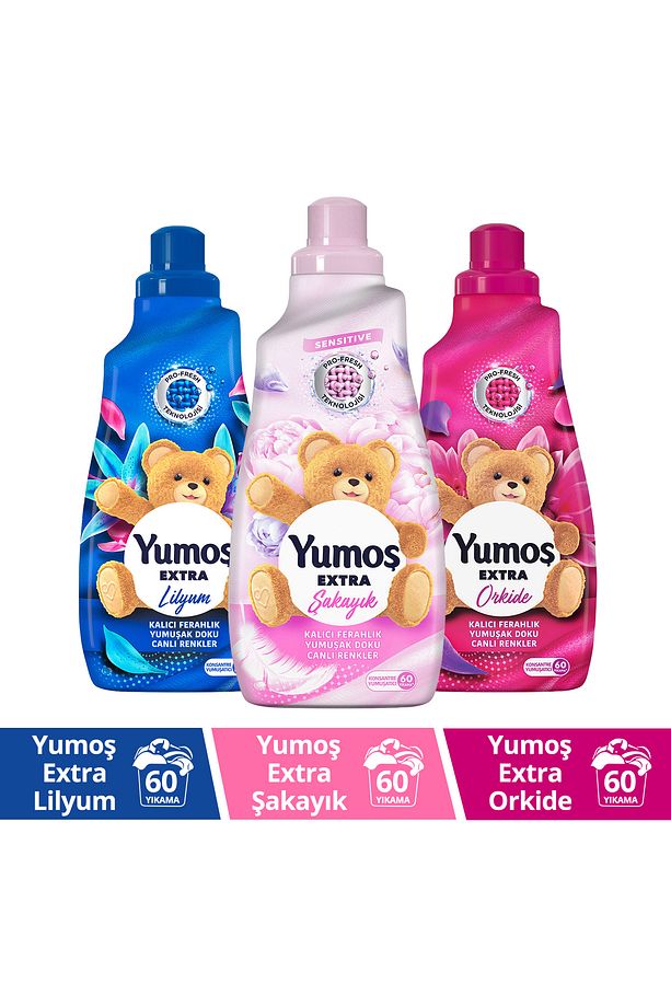 Extra Konsantre Çamaşır Yumuşatıcısı Şakayık 1440x1 Orkide X1 Lilyum X1 - 1