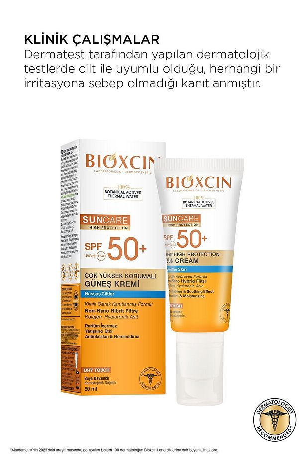 Sun Care Hassas Ciltler İçin Çok Yüksek Korumalı Güneş Kremi 50 SPF 50 Ml - 8