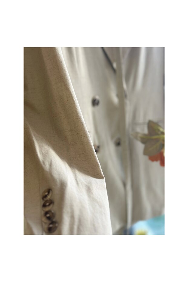 Keten Blazer Ceket - 2