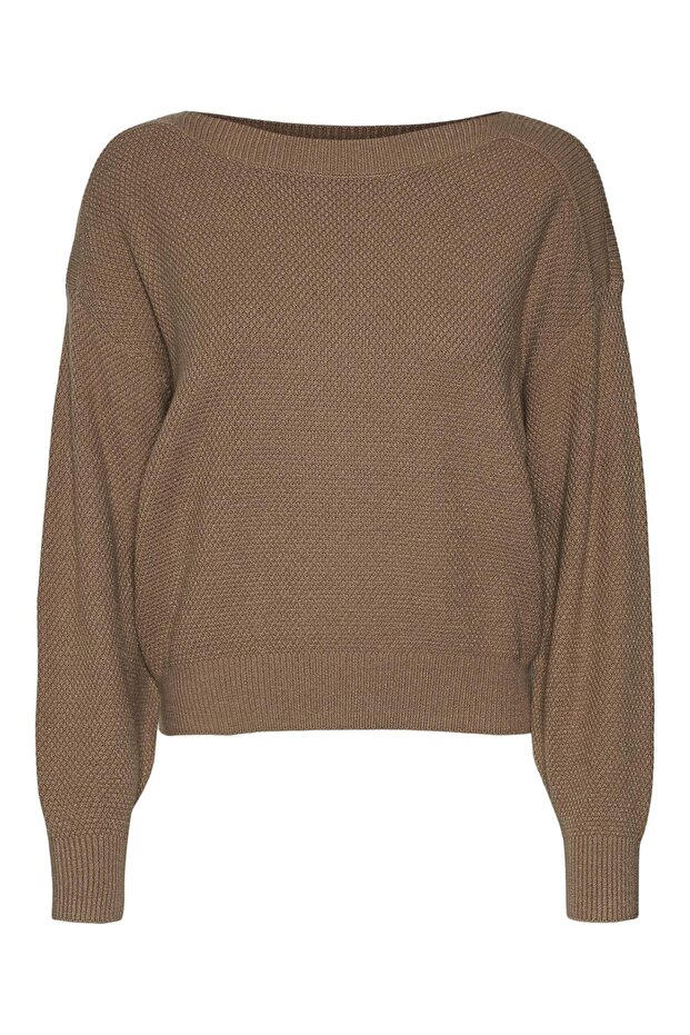 Strickpullover U-Boot-Ausschnitt - 2