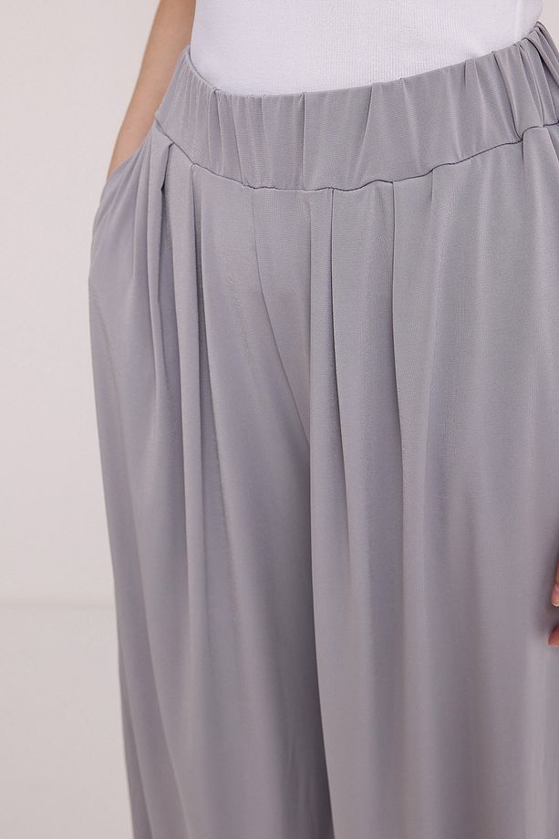 Kadın Gri Şalvar Pantolon 6659 - 5