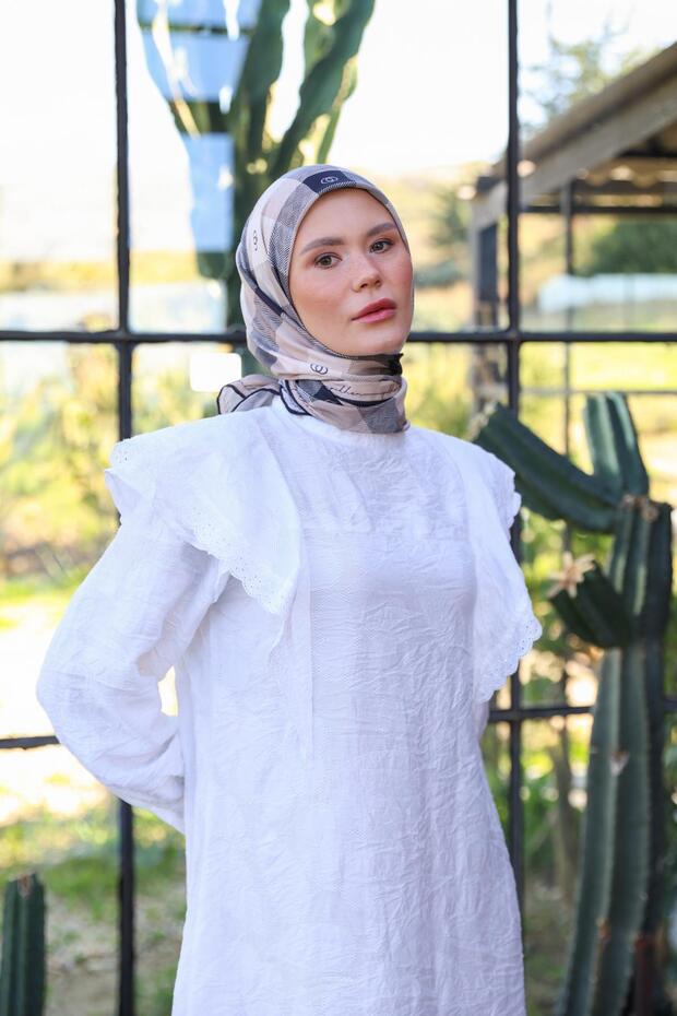 وشاح ناعم بنمط الشعار مدخن 1162-12