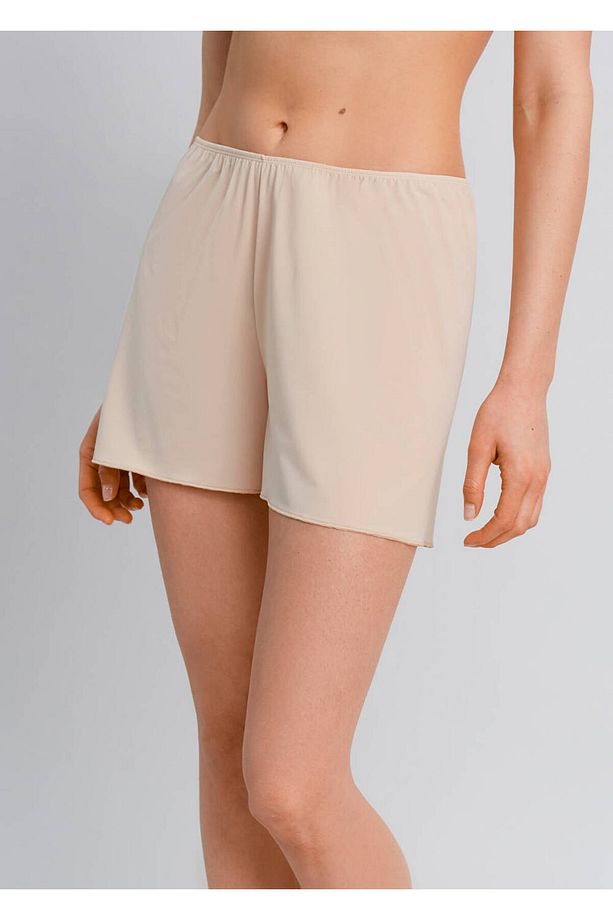 Beli Lastikli Ten Rengi Mini Şort Jüpon - 5