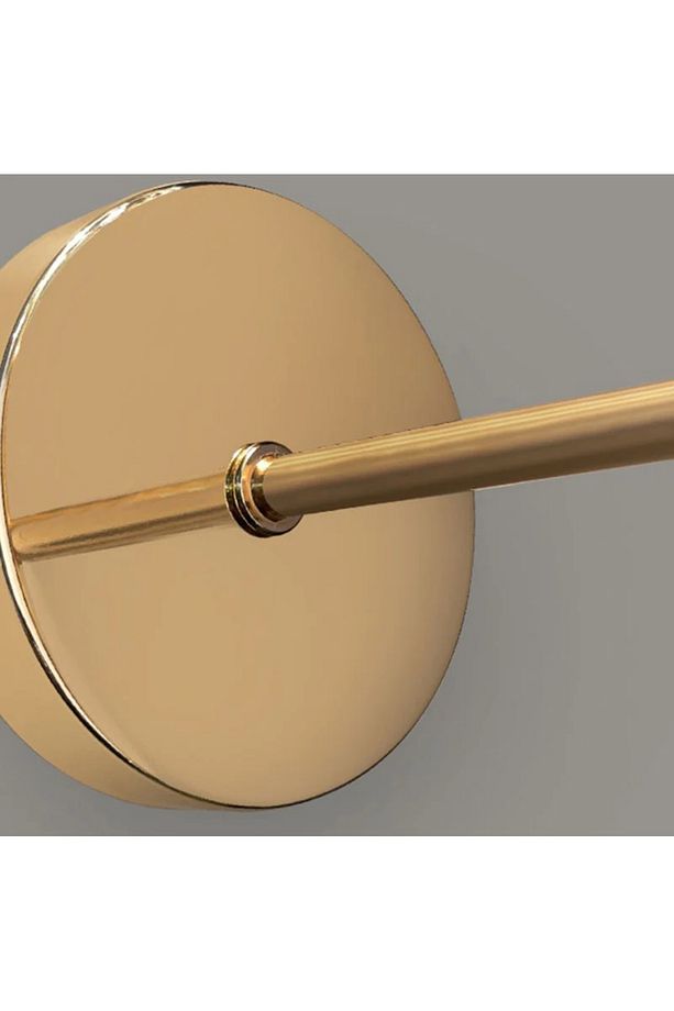 Modern Kristal Taşlı Kablosuz Pilli Aplik Aç Kapa Butonlu Gold Sarı - 7