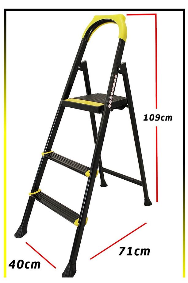 Leo 2+1 Basamaklı Metal Merdiven, LEO4 - 7