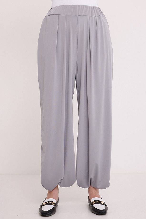 Kadın Gri Şalvar Pantolon 6659 - 2