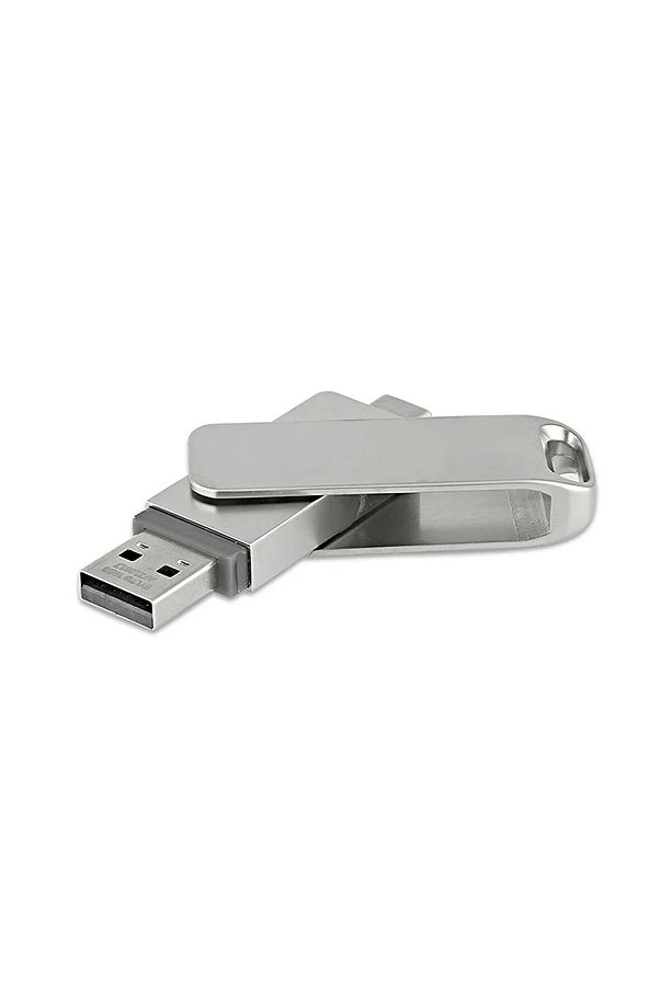 2 In 1 Çift Taraflı Uyumlu Type-c Telefonlarla Uyumlu Tak Çalıştır Usb Usb 2.0 64 Gb Usb Bellek - 2