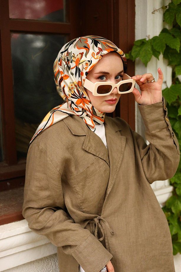 Twill İpek Eşarp 11430-10 - 7