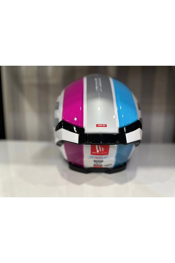 KASK MT THUNDER 4 SV TEARS C8 PARLAK İNCİ BEYAZ/PEMBE - 4