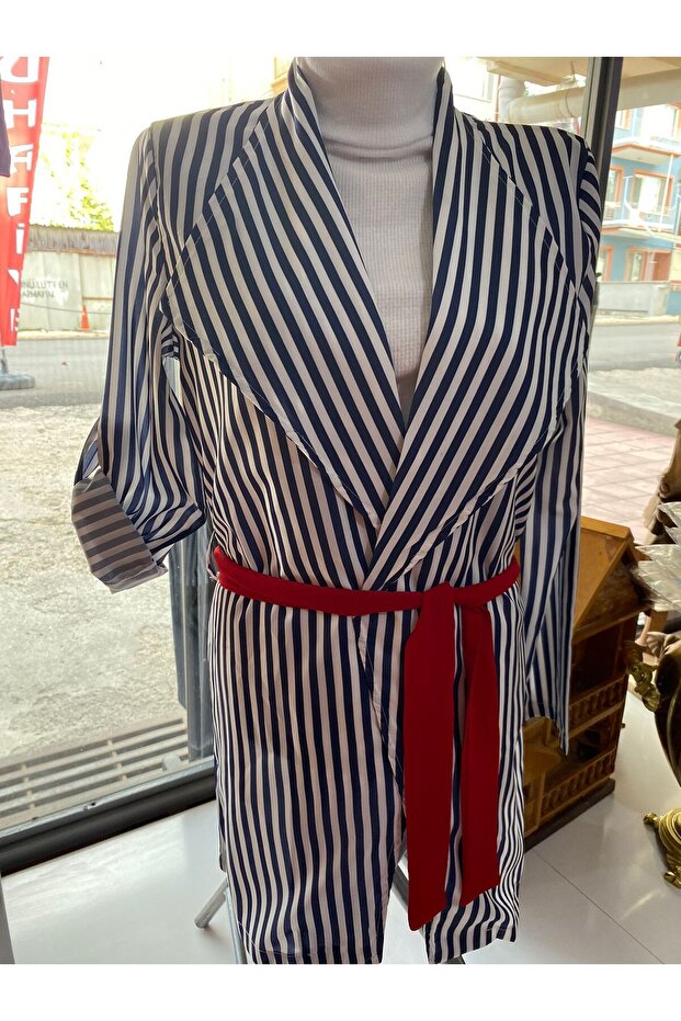 80cm Striped Shirt-Jacket Set - 4