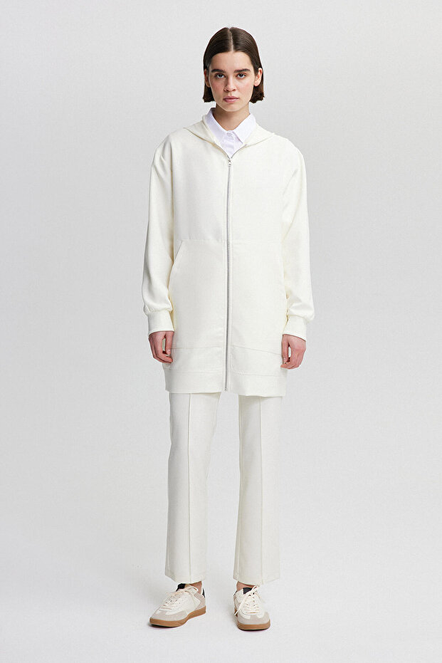 سترة كريب رفيعة بسحاب - 6