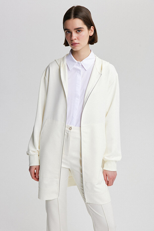 سترة كريب رفيعة بسحاب - 5