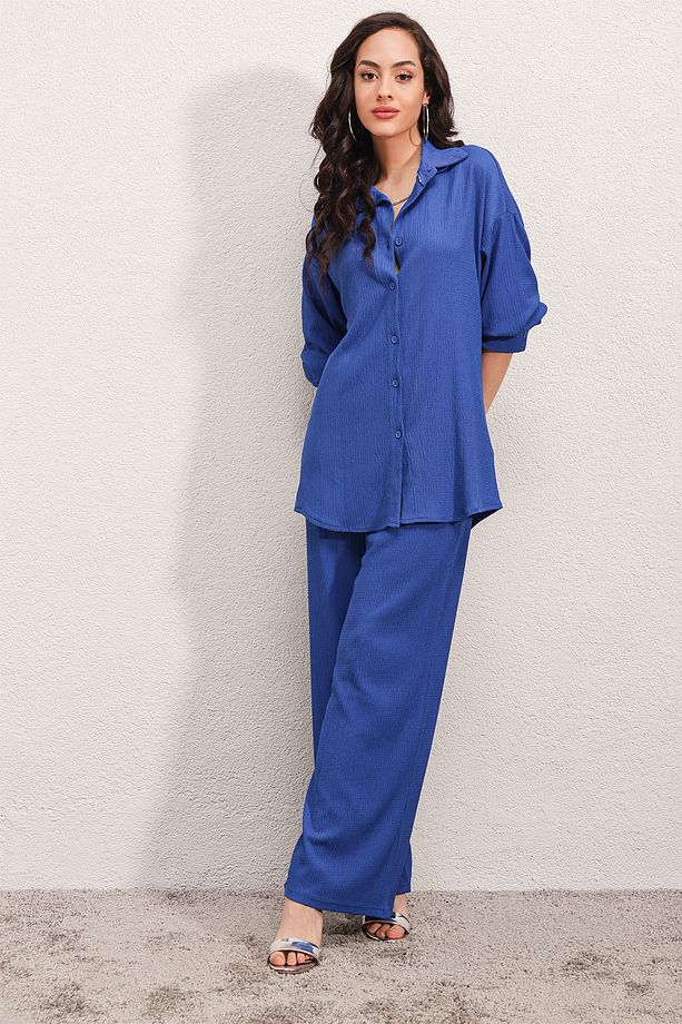 5858 Örme Ikili Takım - Saks - 3