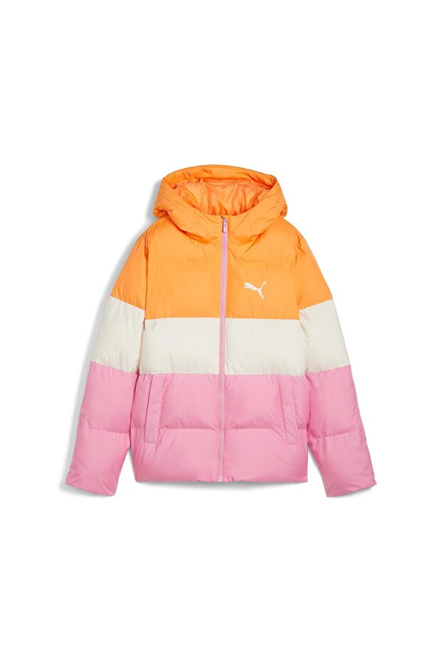 Poly Hooded Puffer Jacket Genç Ceket - 1