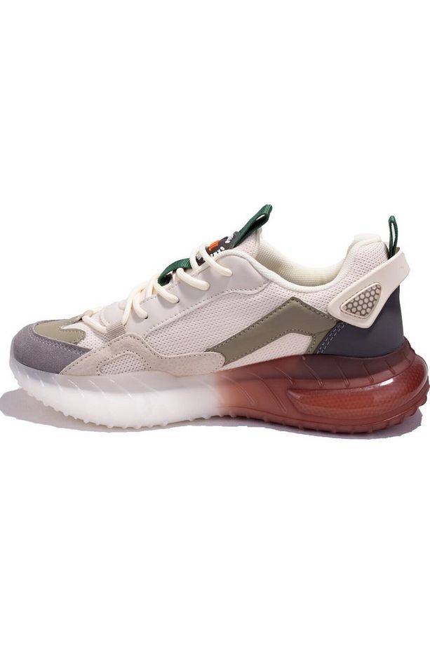 Tod Bej Turuncu Erkek Memory Foam Ortopedi Air Kalın Hafif İthal Sneaker Günlük Yürüyüş Koşu Ayakkab - 3