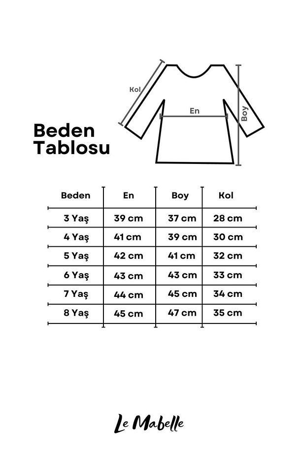 Ekru  Önü Fiyonklu Kız Çocuk Sweatshirt - Sophie - 7