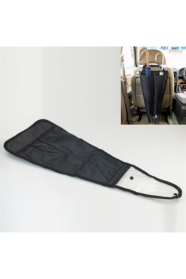 حامل مظلة داخل السيارة، حقيبة تخزين المظلة خلف المقعد (4940)
