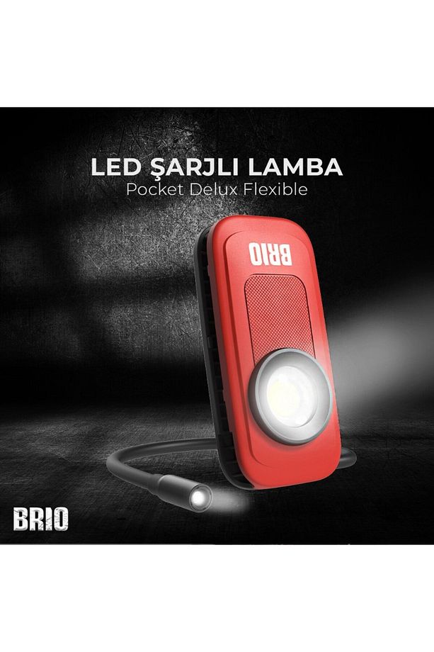 Usb Şarjlı, Esnek, Eller Serbest, Mıknatıslı, Kamp, Tamirci Led Lambası 300 L - 7