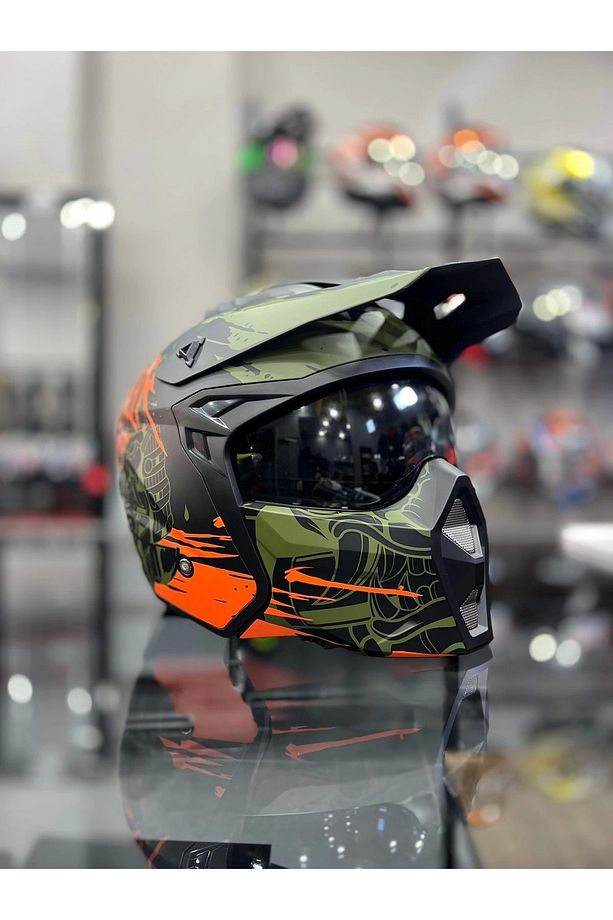 X1-X SEUL WARRİOR ORRANGE KASK MOTOZİLLA - 5