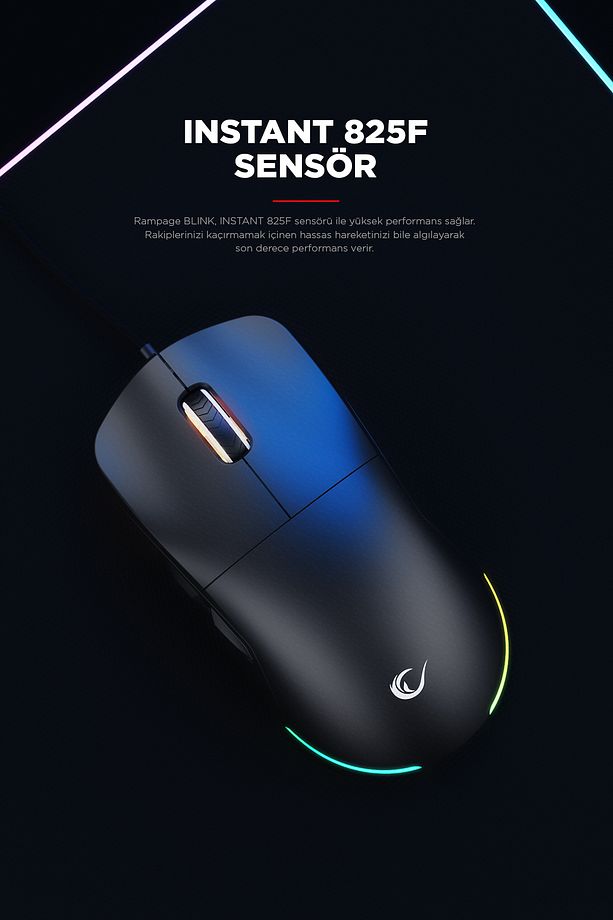 Blink Rgb Mouse Makrolu 12800 Dpi Oyuncu Mouse Gaming Mouse Örgü Kablo E-spor Mouse Profesyonel - 8