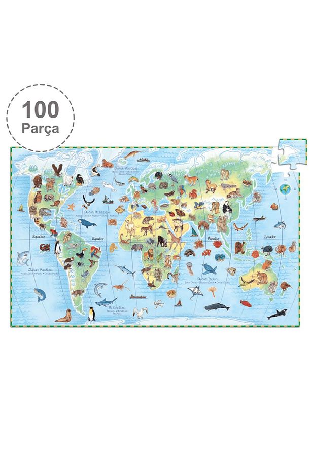 Klasik Puzzle 100 Parça - World's Animals - 1