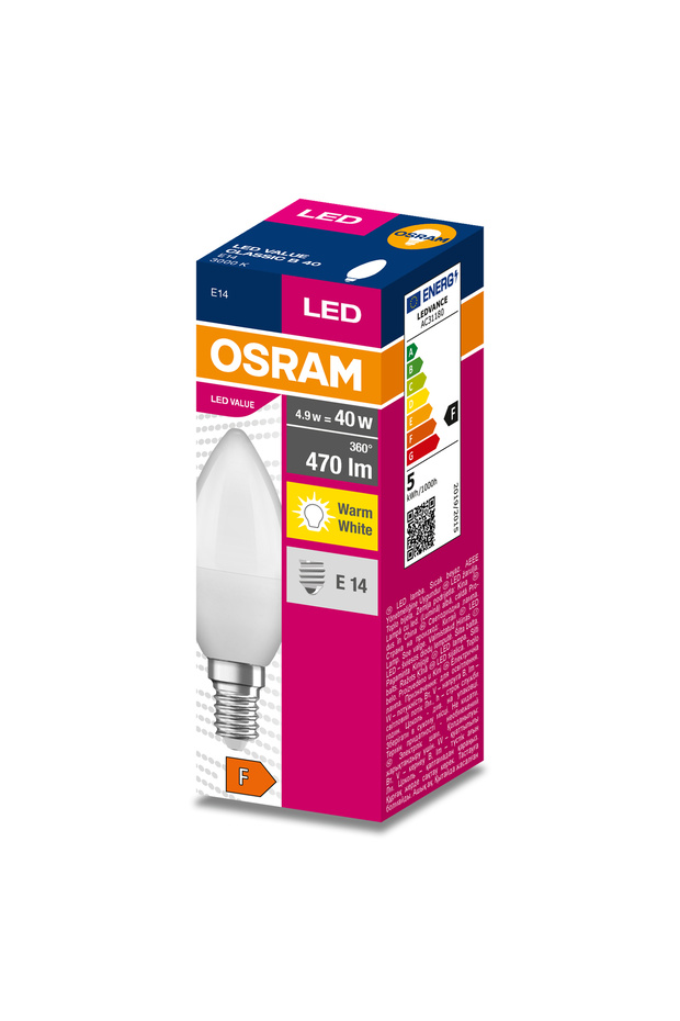 LED LAMBA 4.9W SARI IŞIK E14 - 1