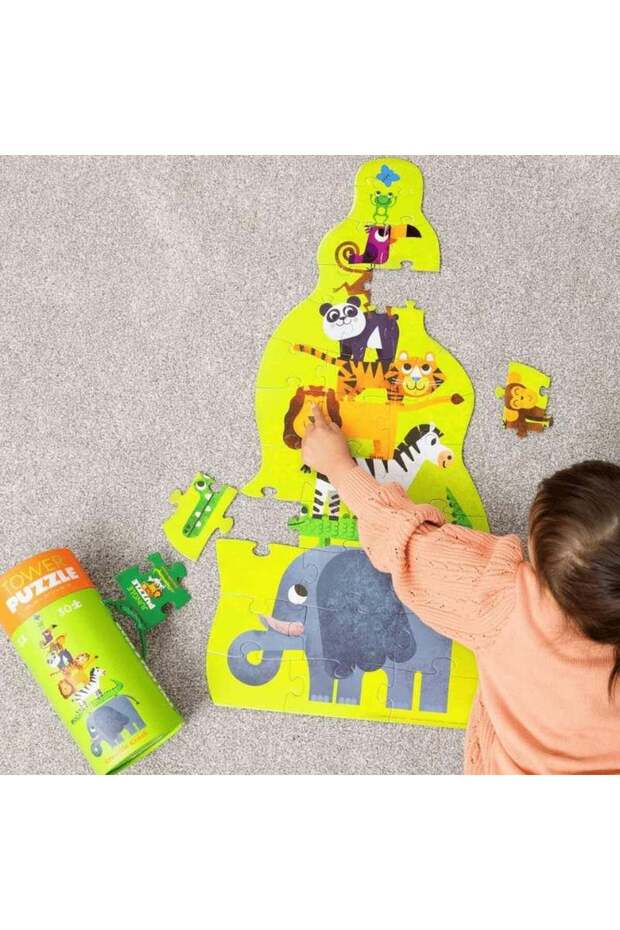 Dev Kule Puzzle - 30 Parça - Orman - 7