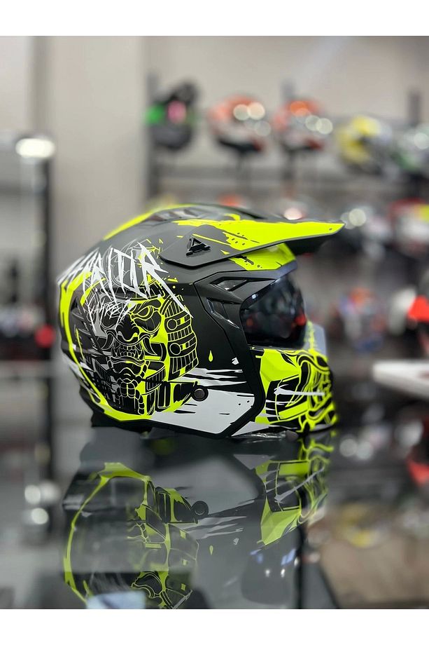 X1-X SEUL WARRİOR YELLOW KASK motozilla - 3