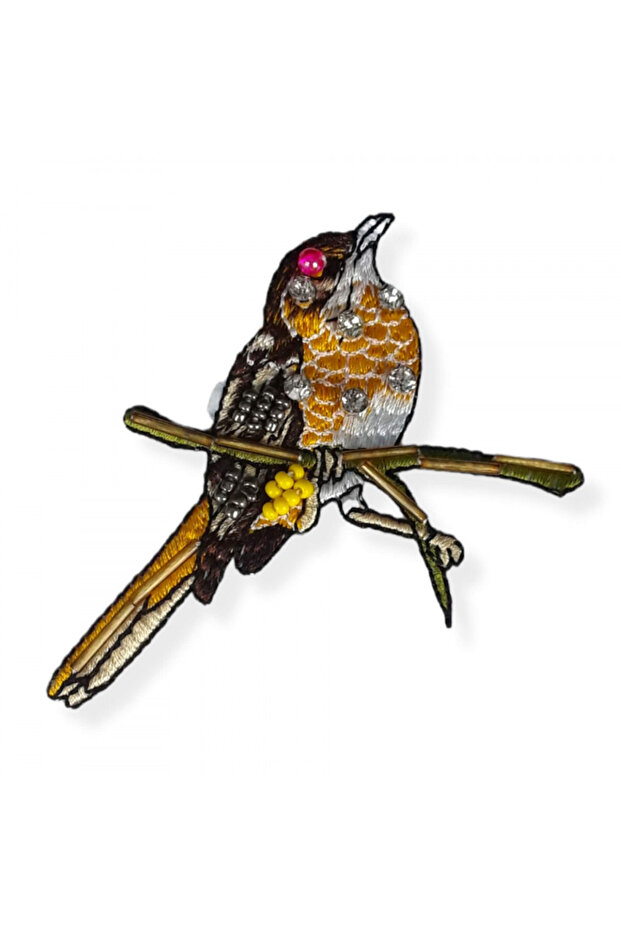 Strut Patch Stoned Beaded Bird Model 1