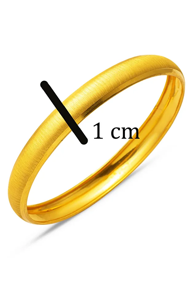 Setina 1 cm Enli 8 Ayar Altın Bilezik - 6