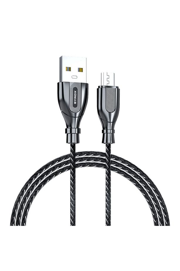 C121m Ultron Metal Örgü Micro Usb Data/şarj Kablosu 2.0a 1mt Siyah - 1