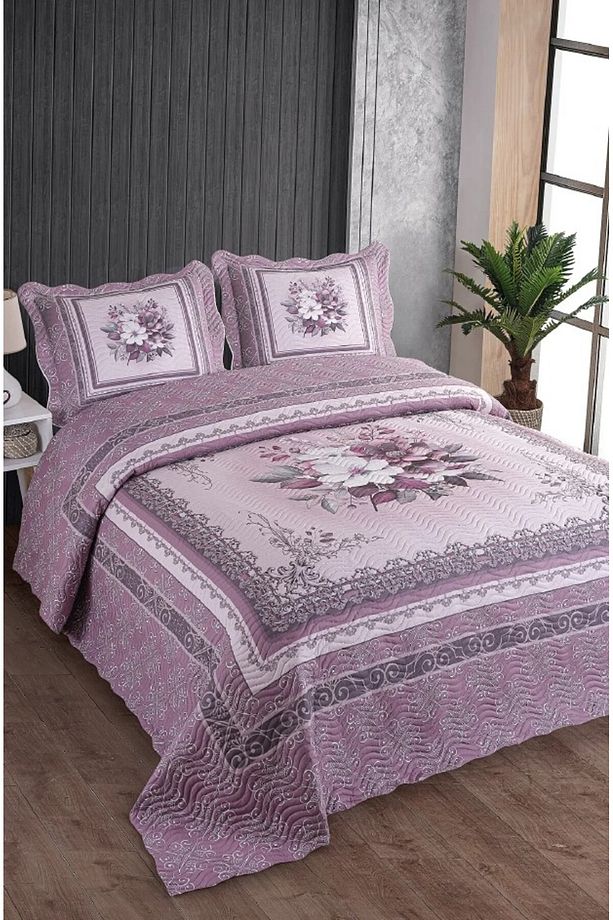Çift Kişilik Microfiber Kapitone Yatak Örtüsü - 2