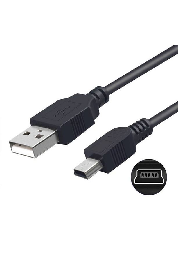Mini Usb 5 Pin Şarj Ve Data Kablosu Mp3,mp4,ps3 Kablosu 1m - 1