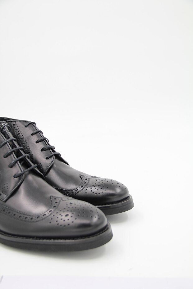 00671 Erkek Klasik Bot - Siyah - 4