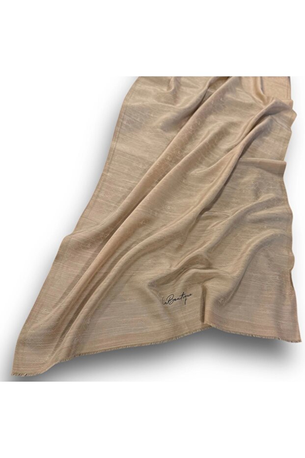 شال حريري بلون سادة - V21 - 1