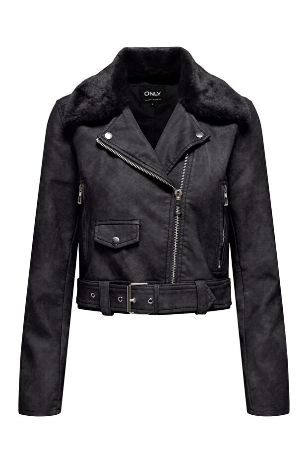 Women's Biker Jacket 15322399 Onlmacy Washed Biker Cc Otw