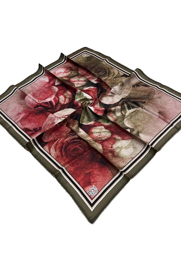 Twill Ipek Eşarp - 4010-51 Kırmızı - 1